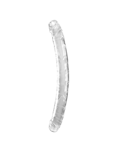 KING COCK - DOUBLE TROUBLE DILDO DOBLE 46 CM TRANSPARENTE