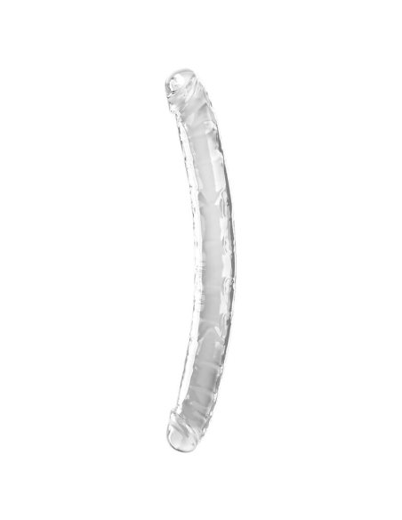 KING COCK - DOUBLE TROUBLE DILDO DOBLE 46 CM TRANSPARENTE