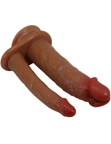 PRETTY LOVE - GORAN DOBLE DILDO REALÍSTICO NATURAL MULATO