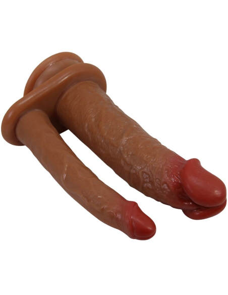PRETTY LOVE - GORAN DOBLE DILDO REALÍSTICO NATURAL MULATO