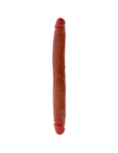 GET REAL - DILDO DOBLE DONG DE SILICONA CARAMELO 35 CM