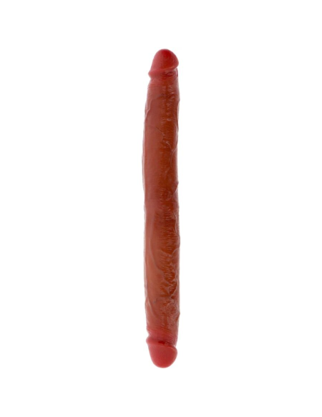 GET REAL - DILDO DOBLE DONG DE SILICONA CARAMELO 35 CM