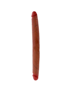 GET REAL - DILDO DOBLE DONG DE SILICONA CARAMELO 40 CM