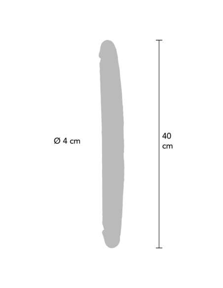GET REAL - DILDO DOBLE DONG DE SILICONA CARAMELO 40 CM