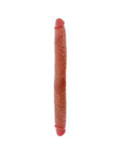 GET REAL - DILDO DOBLE DONG DE SILICONA CARAMELO 46 CM