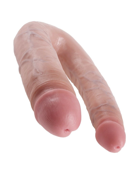 KING COCK - DILDO DOBLE PENETRACIÓN 17.8 CM NATURAL