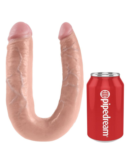 KING COCK - DILDO DOBLE PENETRACIÓN 17.8 CM NATURAL