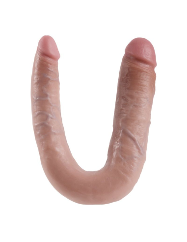KING COCK - DILDO DOBLE PENETRACIÓN 17.8 CM NATURAL