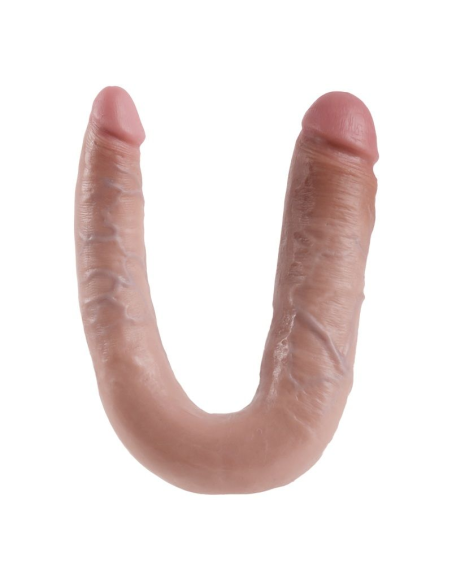 KING COCK - DILDO DOBLE PENETRACIÓN 17.8 CM NATURAL
