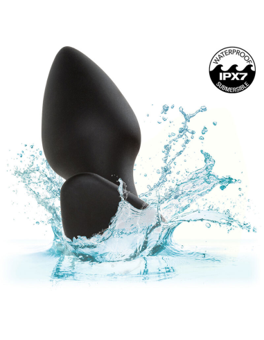 CALEXOTICS - ROCK BOTTOM PERFECT PLUG ANAL 10 VIBRACIONES SILICONA NEGRO