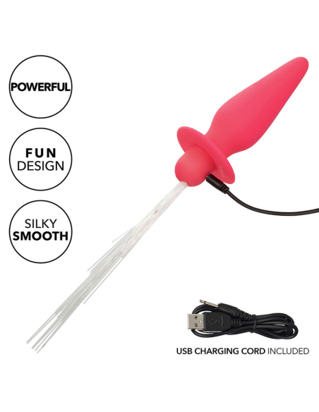 CALEXOTICS - SOUTHERN LIGHTS LIGHT UP PLUG ANAL CON LUCES 10 VIBRACIONES SILICONA ROSA