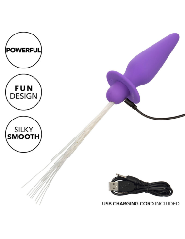 CALEXOTICS - SOUTHERN LIGHTS LIGHT UP PLUG ANAL CON LUCES 10 VIBRACIONES SILICONA VIOLETA