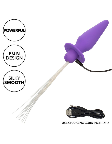 CALEXOTICS - SOUTHERN LIGHTS LIGHT UP PLUG ANAL CON LUCES 10 VIBRACIONES SILICONA VIOLETA