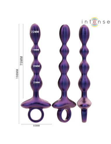 INTENSE - JACKIE PLUG ANAL VIBRADOR MODELO 1 CONTROL REMOTO