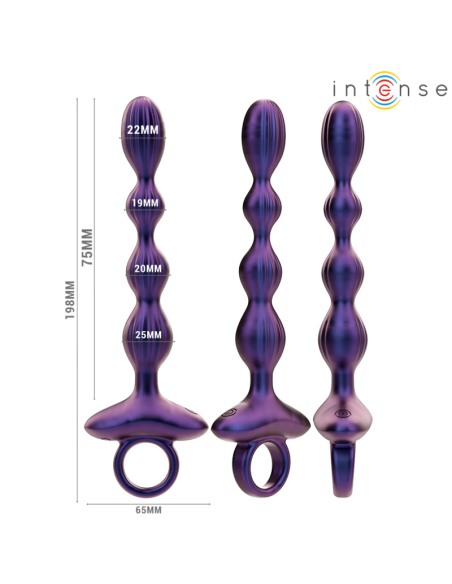 INTENSE - JACKIE PLUG ANAL VIBRADOR MODELO 1 CONTROL REMOTO