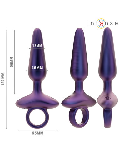 INTENSE - MARLON PLUG ANAL VIBRADOR MODELO 4 CONTROL REMOTO