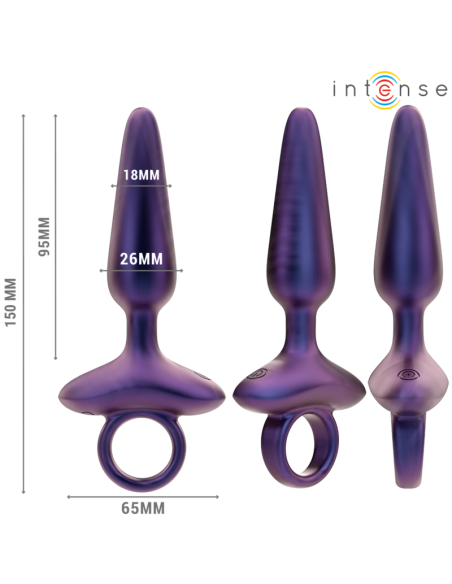 INTENSE - MARLON PLUG ANAL VIBRADOR MODELO 4 CONTROL REMOTO