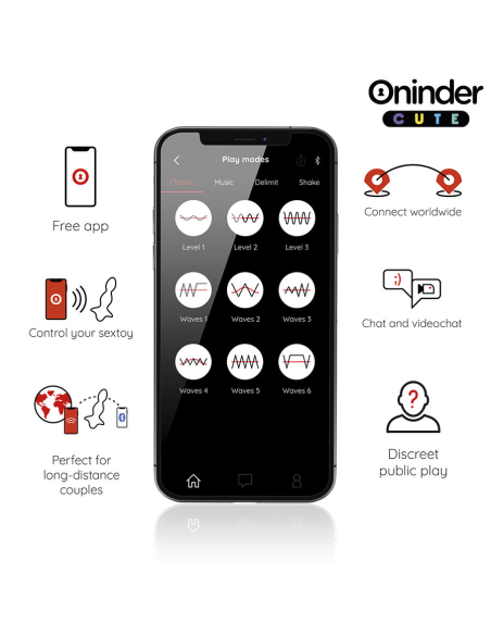 ONINDER CUTE - LOVE BUTT VIBRADOR PLUG ANAL DILATADOR - APP MUNDIAL GRATUITA
