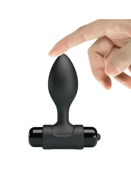 PRETTY LOVE - VIBRA BUTT PLUG ANAL 10 VIBRACIONES NEGRO