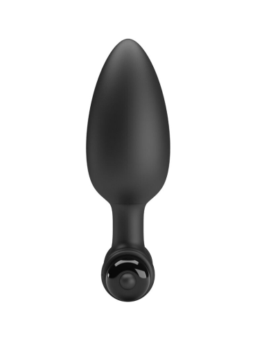 PRETTY LOVE - VIBRA BUTT PLUG 2 PLUG ANAL 10 VIBRACIONES NEGRO