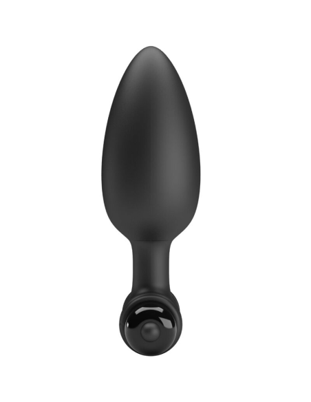 PRETTY LOVE - VIBRA BUTT PLUG 2 PLUG ANAL 10 VIBRACIONES NEGRO