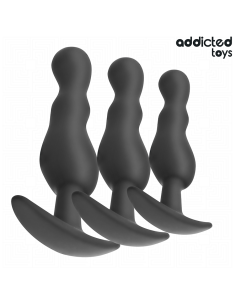 ADDICTED TOYS - SET DE 3 PLUG ANAL SILICONA MODELO 1