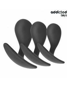 ADDICTED TOYS - SET DE 3 PLUG ANAL SILICONA MODELO 3