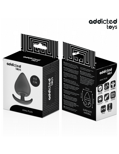 ADDICTED TOYS - PLUG ANAL SILICONA TALLA XL 9.5 CM