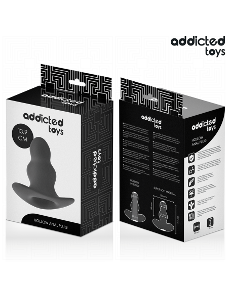 ADDICTED TOYS - PLUG ANAL HUECO SILICONA TALLA XL 13,9 CM
