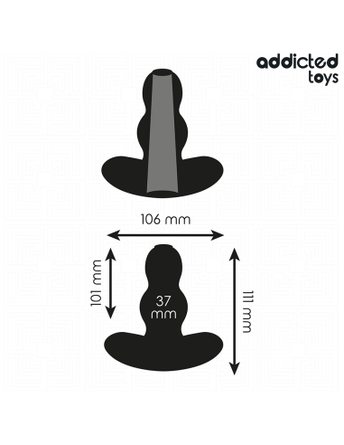 ADDICTED TOYS - PLUG ANAL HUECO SILICONA TALLA L 11.1 CM