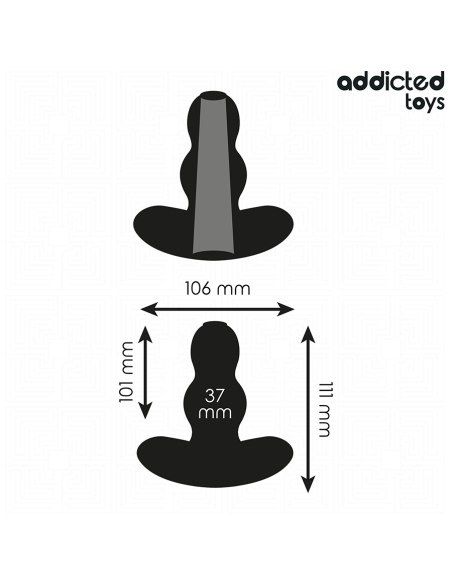 ADDICTED TOYS - PLUG ANAL HUECO SILICONA TALLA L 11.1 CM
