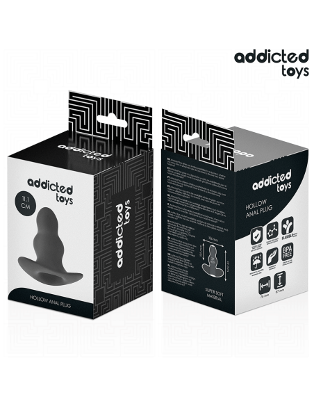 ADDICTED TOYS - PLUG ANAL HUECO SILICONA TALLA L 11.1 CM