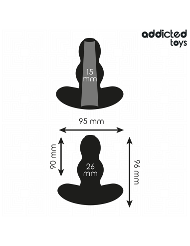 ADDICTED TOYS - PLUG ANAL HUECO SILICONA TALLA M 9,6 CM