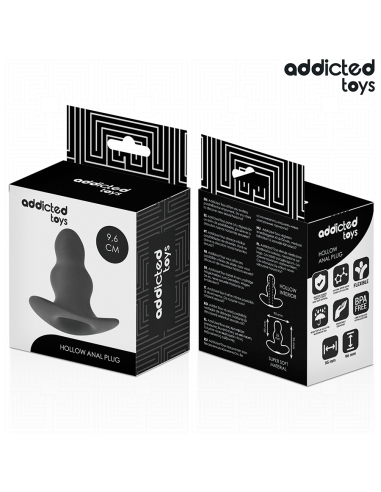 ADDICTED TOYS - PLUG ANAL HUECO SILICONA TALLA M 9,6 CM