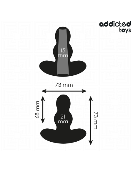 ADDICTED TOYS - PLUG ANAL HUECO SILICONA TALLA S 7,3 CM