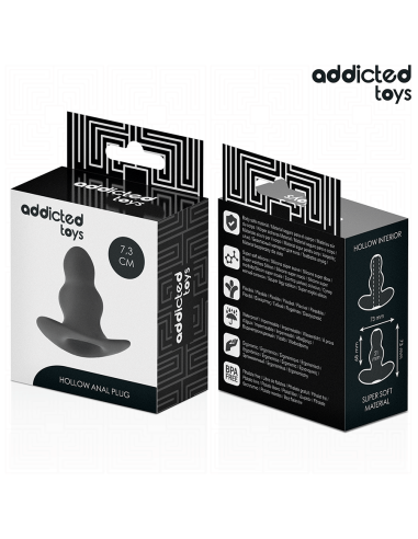 ADDICTED TOYS - PLUG ANAL HUECO SILICONA TALLA S 7,3 CM