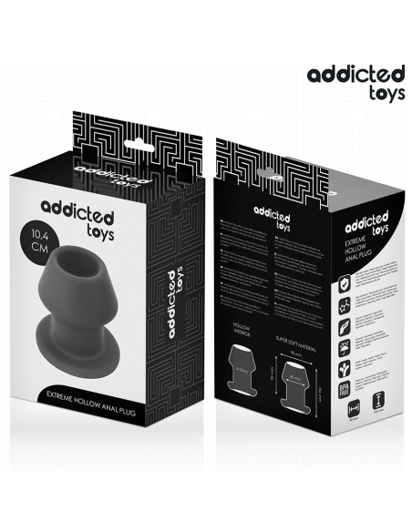 ADDICTED TOYS - PLUG ANAL HUECO EXTREM SILICONA TALLA L 10,4 CM