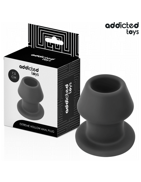 ADDICTED TOYS - PLUG ANAL HUECO EXTREM SILICONA TALLA S 7,5 CM