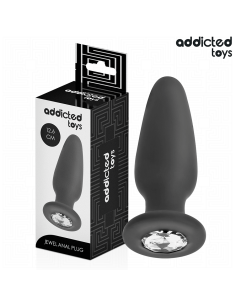 ADDICTED TOYS - PLUG ANAL CON JOYA SILICONA TALLA L 12,6 CM