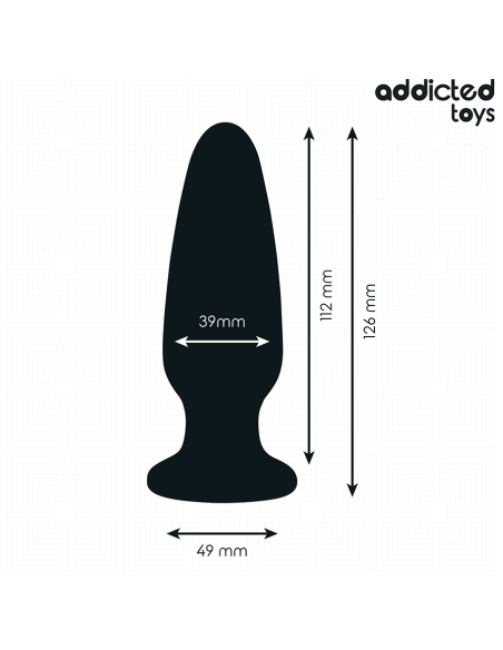 ADDICTED TOYS - PLUG ANAL CON JOYA SILICONA TALLA L 12,6 CM