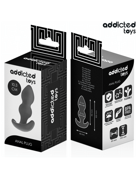 ADDICTED TOYS - PLUG ANAL SILICONA TALLA S 10,3 CM