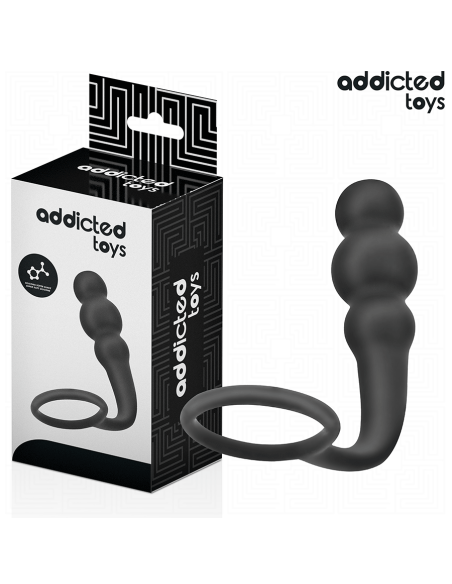 ADDICTED TOYS - PLUG ANAL CON ANILLO SILICONA MODELO 1