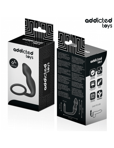 ADDICTED TOYS - PLUG ANAL CON ANILLO SILICONA MODELO 2