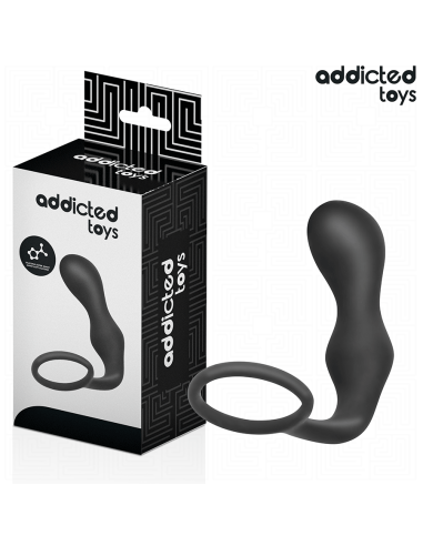 ADDICTED TOYS - PLUG ANAL CON ANILLO SILICONA MODELO 3