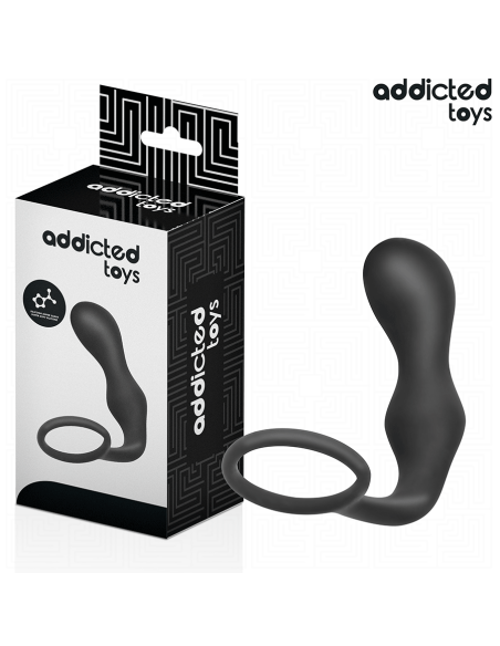 ADDICTED TOYS - PLUG ANAL CON ANILLO SILICONA MODELO 3