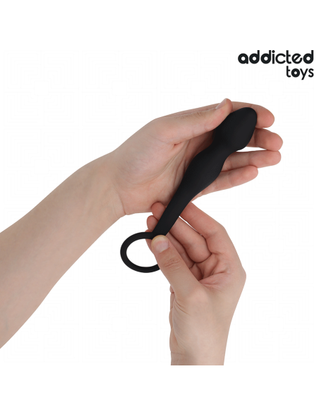 ADDICTED TOYS - PLUG ANAL CON ANILLO SILICONA MODELO 3