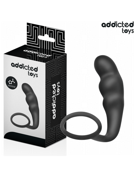 ADDICTED TOYS - PLUG ANAL CON ANILLO SILICONA MODELO 4