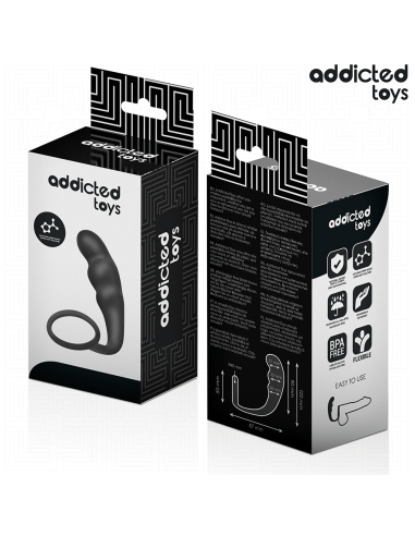 ADDICTED TOYS - PLUG ANAL CON ANILLO SILICONA MODELO 4