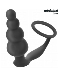 ADDICTED TOYS - PLUG ANAL CON ANILLO SILICONA MODELO 5