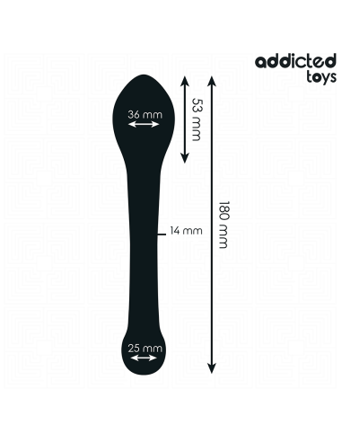 ADDICTED TOYS - ESTIMULADOR ANAL DOBLE SILICONA 18 CM